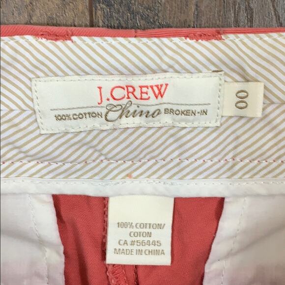 J Crew Broken-In Chino Shorts In Rose Apple - Picture 2 of 5